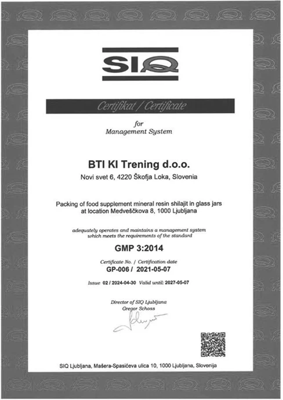 View certification document