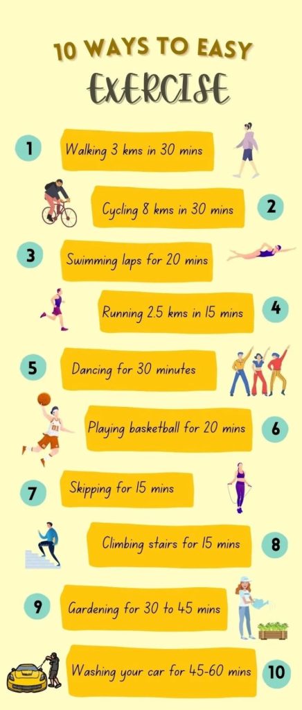 10 ways to easy exercise